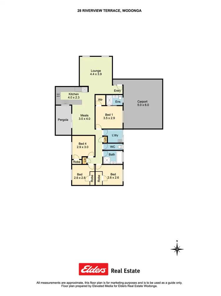 Floorplan of Homely house listing, 28 Riverview Terrace, Wodonga VIC 3690