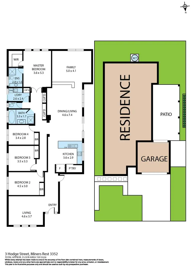 Floorplan of Homely house listing, 3 Hodge Street, Miners Rest VIC 3352