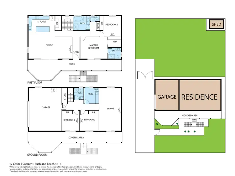 Floorplan of Homely house listing, 17 Cashell Crescent, Bushland Beach QLD 4818