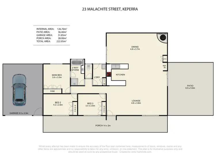 Floorplan of Homely house listing, 23 Malachite Street, Keperra QLD 4054