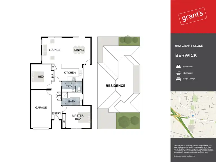 Floorplan of Homely house listing, 9/12 Grant Close, Berwick VIC 3806