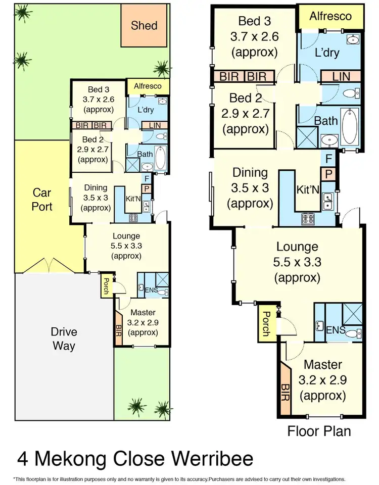 Floorplan of Homely house listing, 4 Mekong Close, Werribee VIC 3030