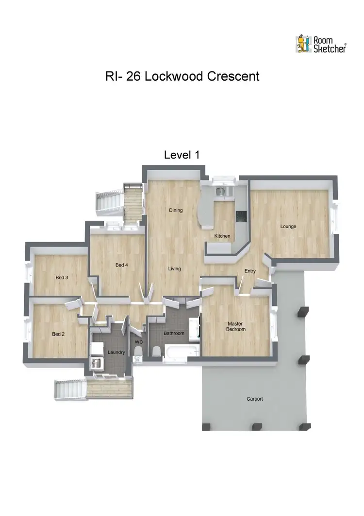 Floorplan of Homely house listing, 26 Lockwood crescent, Withers WA 6230