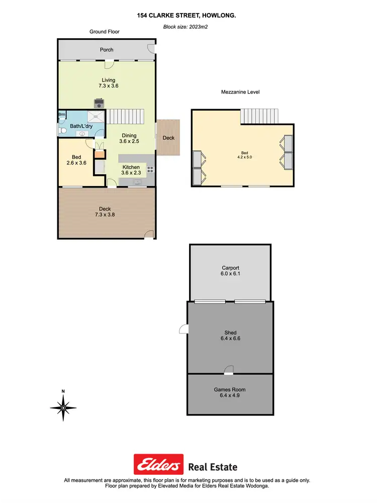 Floorplan of Homely house listing, 154 Clarke Street, Howlong NSW 2643