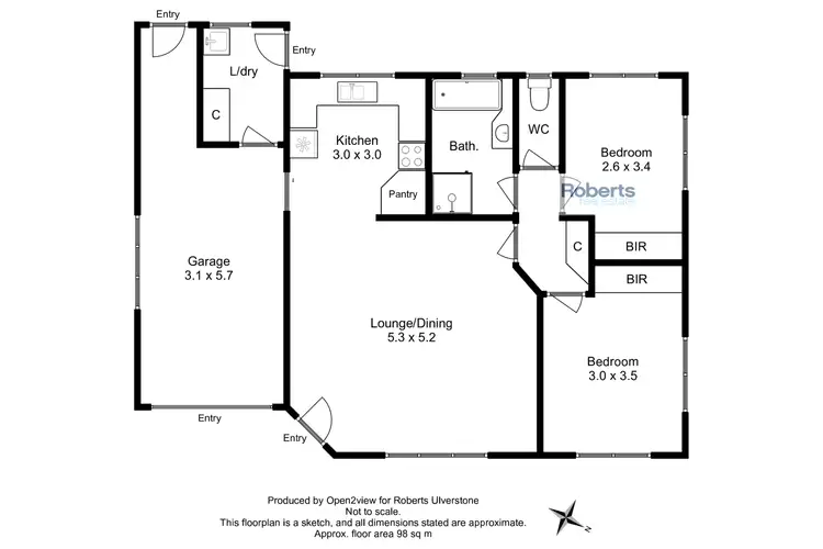 Floorplan of Homely house listing, 3/14 Heathcote Street, Ulverstone TAS 7315