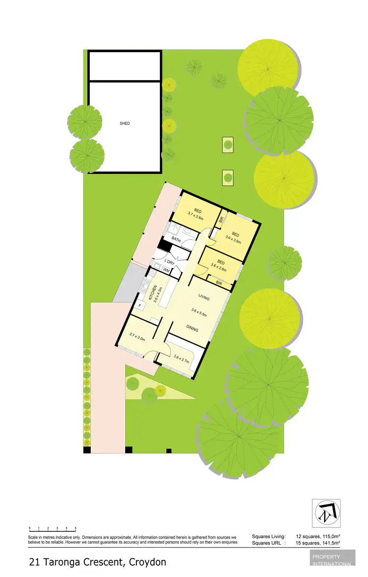Floorplan of Homely house listing, 21 Taronga Crescent, Croydon VIC 3136