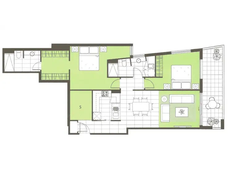 Floorplan of Homely apartment listing, 218/8 Berkeley St, Doncaster VIC 3108