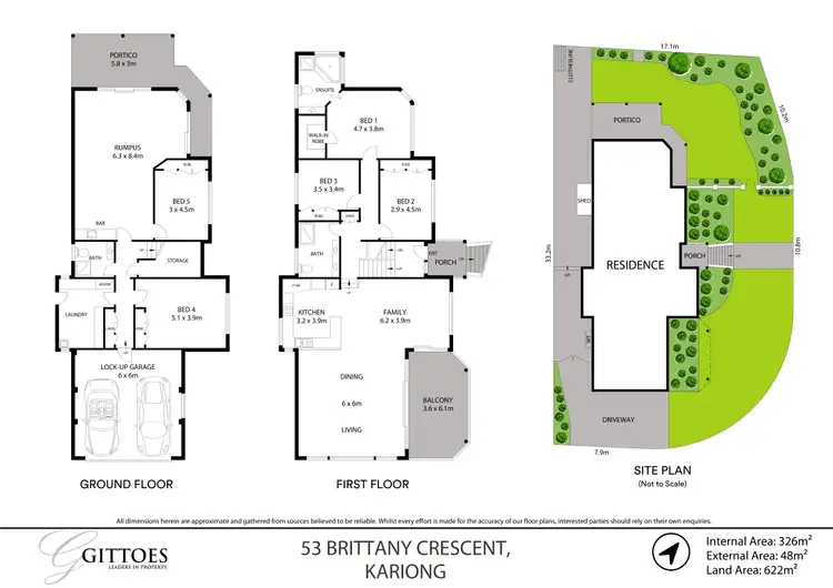 Floorplan of Homely house listing, 53 Brittany Crescent, Kariong NSW 2250