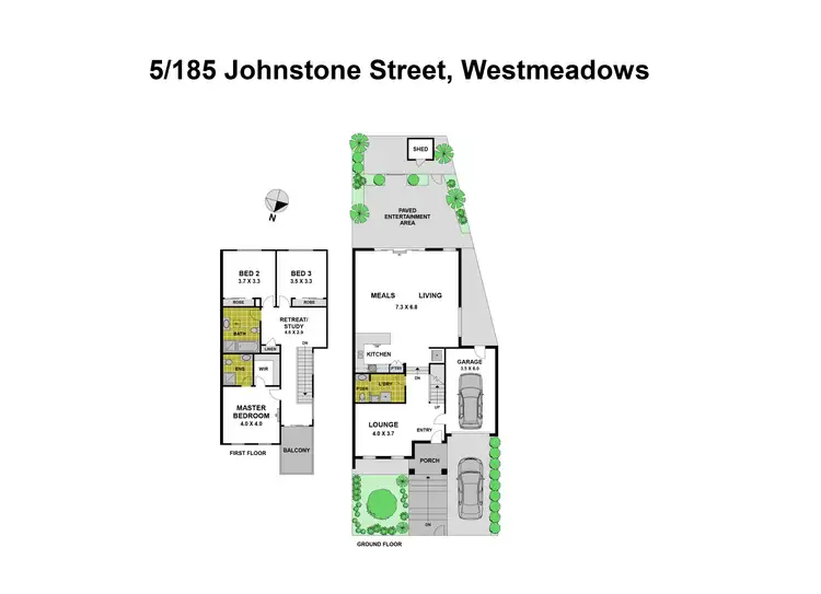 Floorplan of Homely townhouse listing, 5/185-195 Johnstone Street, Westmeadows VIC 3049