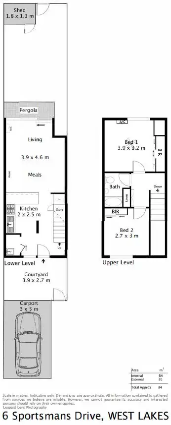 Floorplan of Homely unit listing, 6 Sportsmans Drive, West Lakes SA 5021