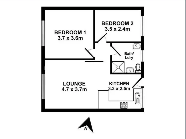 Floorplan of Homely unit listing, 6/3-5 Stirling Street, Marleston SA 5033