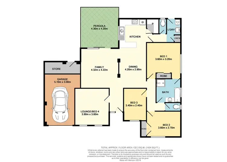 Floorplan of Homely house listing, 43A Davy Street, Alfred Cove WA 6154