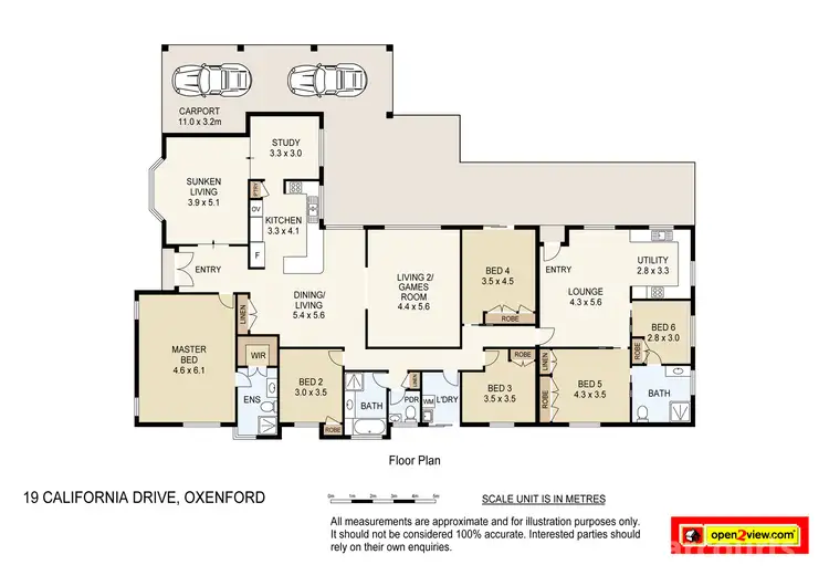 Floorplan of Homely house listing, 19 California Drive, Oxenford QLD 4210