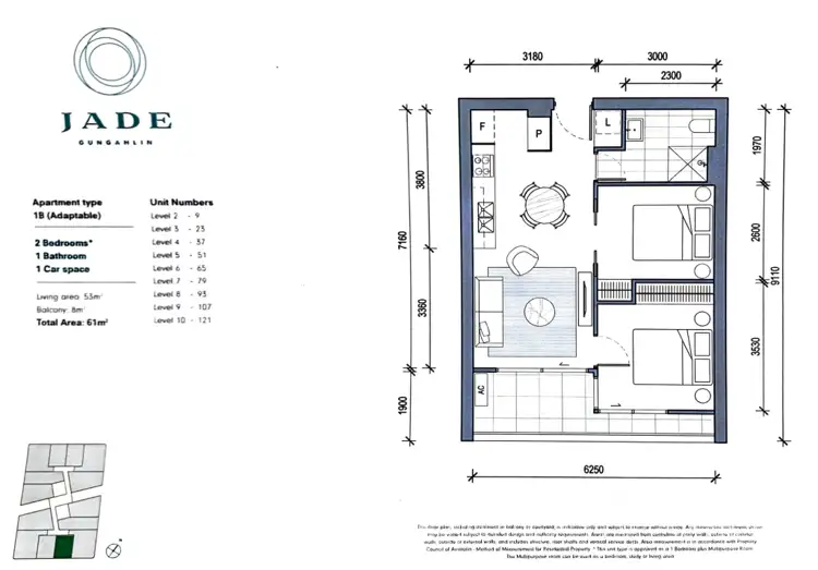 Floorplan of Homely apartment listing, 510/2 Gribble Street, Gungahlin ACT 2912
