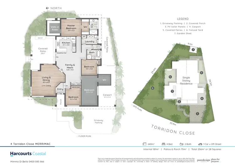 Floorplan of Homely house listing, 4 Torridon Close, Merrimac QLD 4226