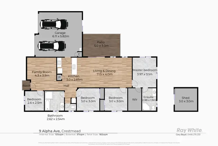 Floorplan of Homely house listing, 9 Alpha Avenue, Crestmead QLD 4132
