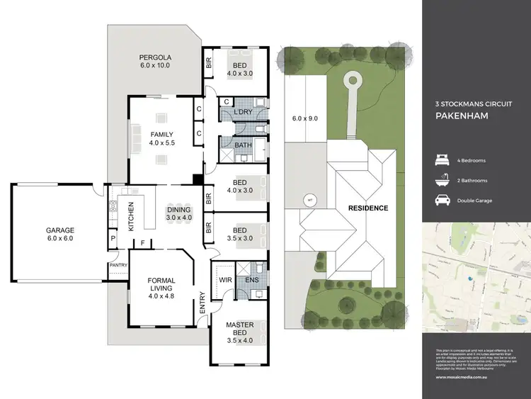 Floorplan of Homely house listing, 3 Stockmans Circuit, Pakenham VIC 3810