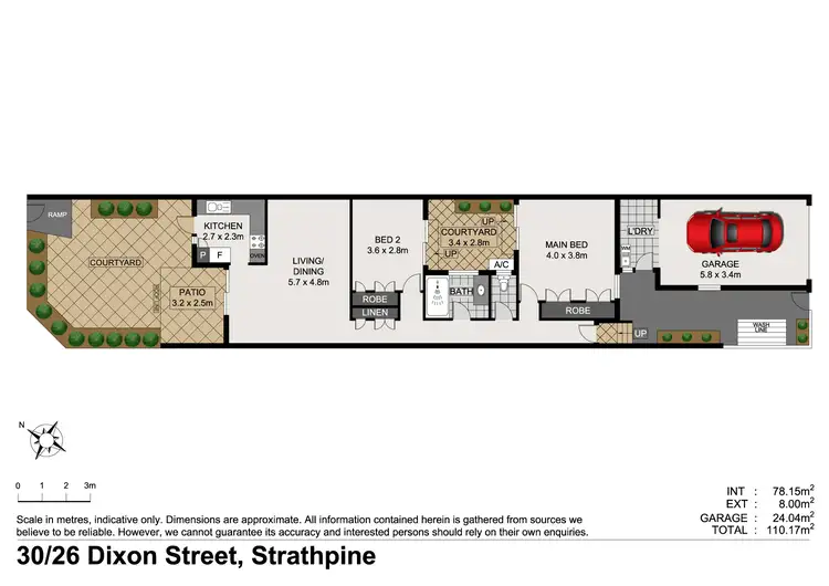 Floorplan of Homely villa listing, 30A/26A Dixon Street, Strathpine QLD 4500