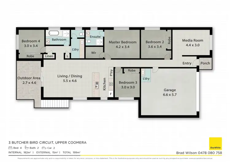 Floorplan of Homely house listing, 3 Butcher Bird Circuit, Upper Coomera QLD 4209