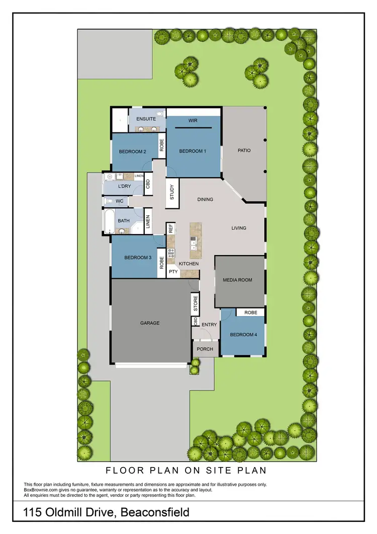 Floorplan of Homely house listing, 115 Oldmill Drive, Beaconsfield QLD 4740