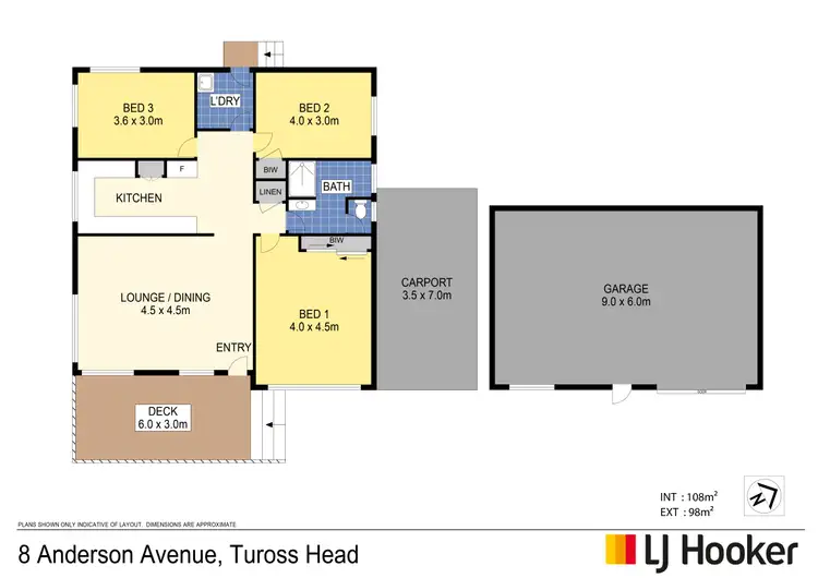 Floorplan of Homely house listing, 8 Anderson Avenue, Tuross Head NSW 2537