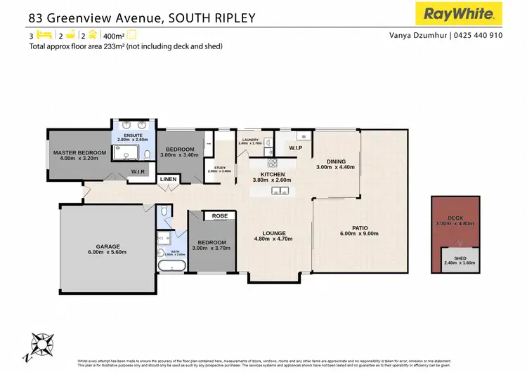 Floorplan of Homely house listing, 83 Greenview Avenue, South Ripley QLD 4306