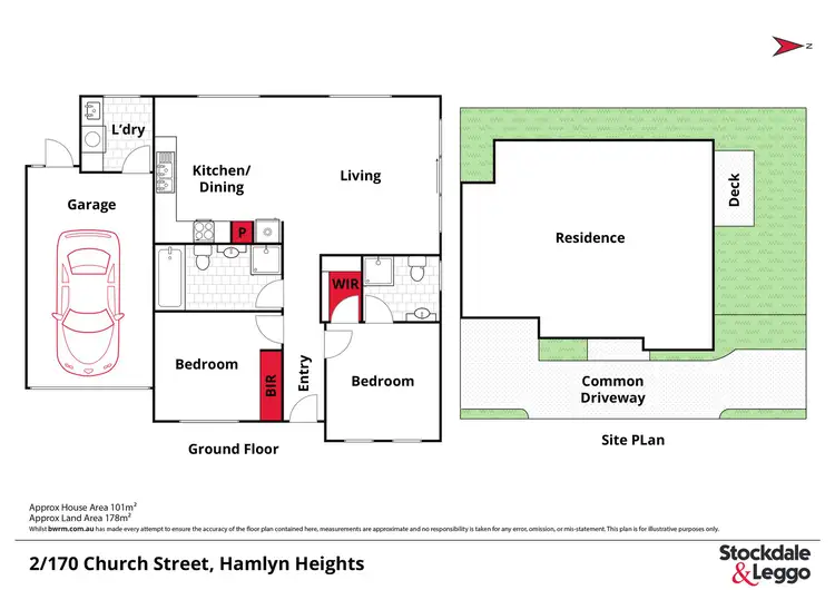 Floorplan of Homely unit listing, 2/170 Church Street, Hamlyn Heights VIC 3215