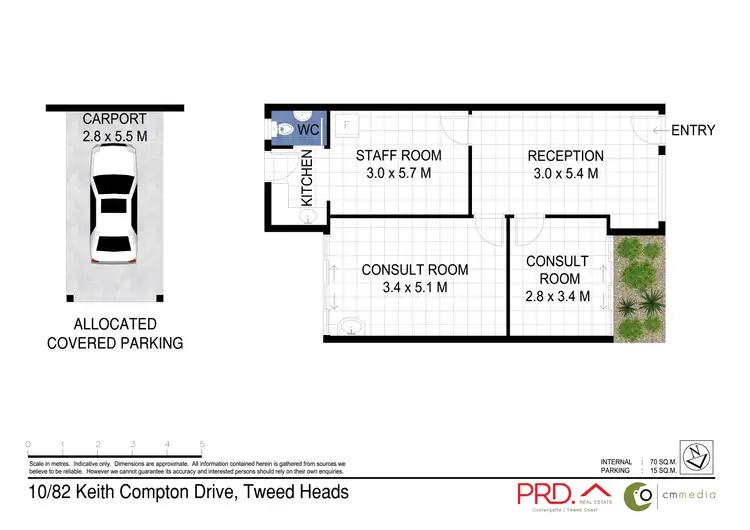 Floorplan of Homely apartment listing, 10/82 Keith Compton Drive, Tweed Heads NSW 2485