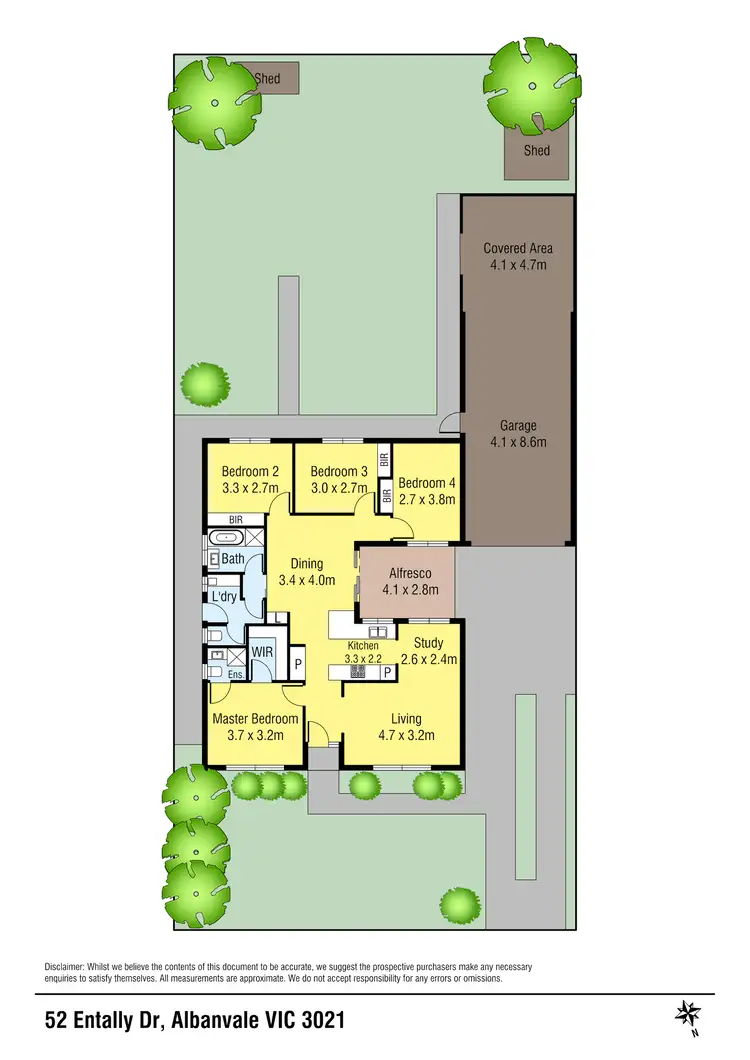 Floorplan of Homely house listing, 52 Entally Drive, Albanvale VIC 3021