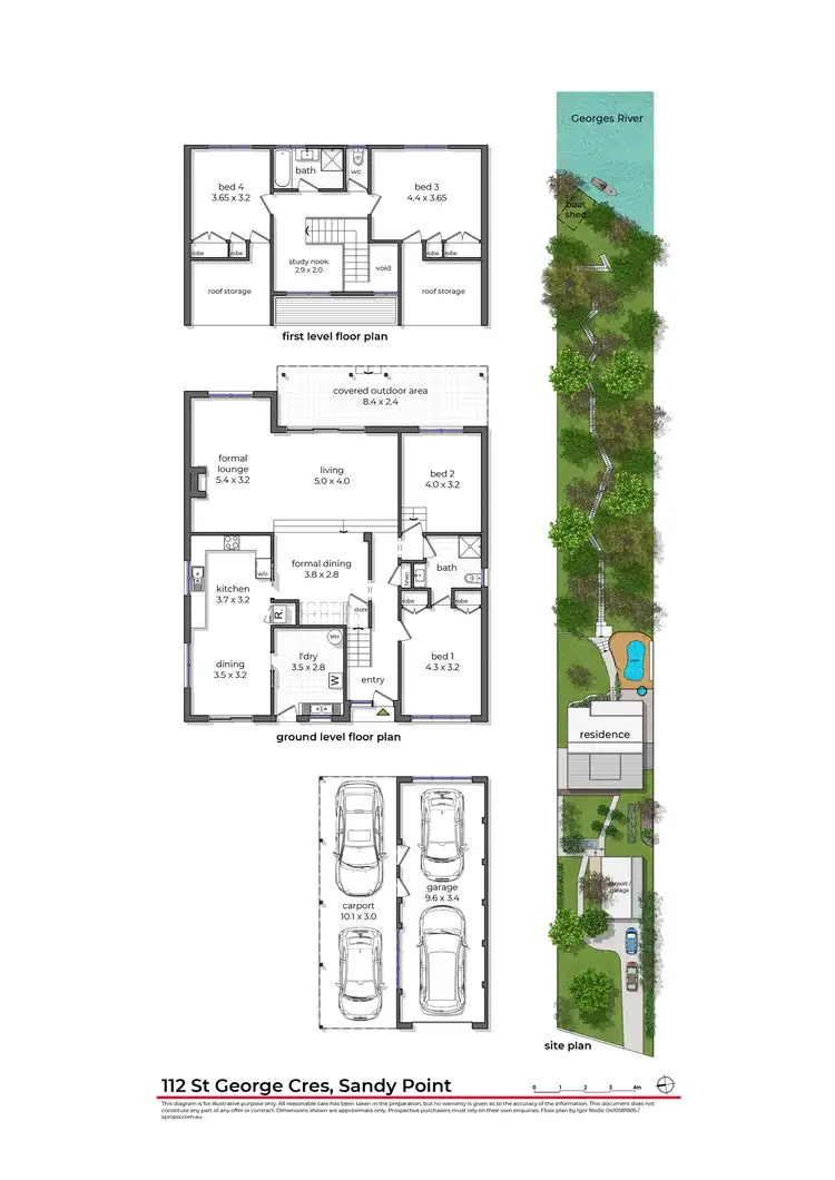 Floorplan of Homely house listing, 112 St George Crescent, Sandy Point NSW 2172