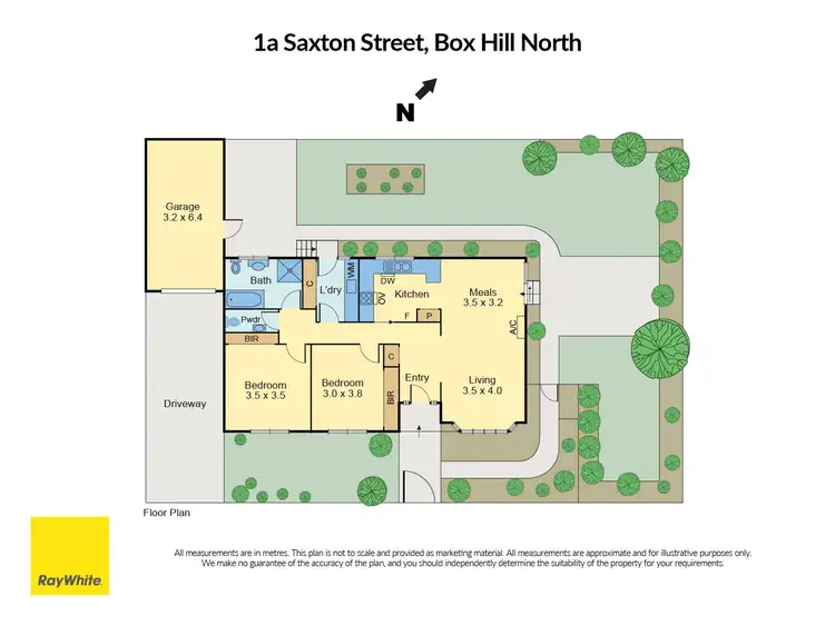 Floorplan of Homely unit listing, 1a Saxton Street, Box Hill North VIC 3129