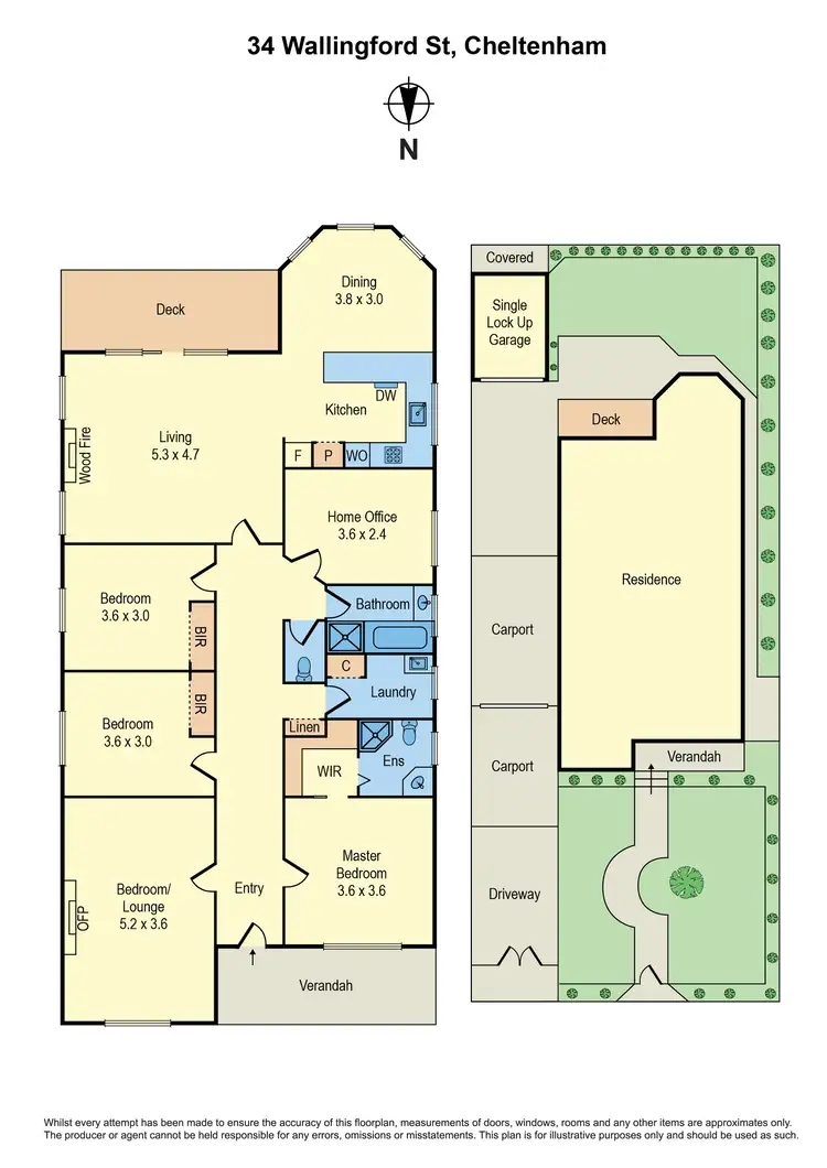 Floorplan of Homely house listing, 34 Wallingford Street, Cheltenham VIC 3192