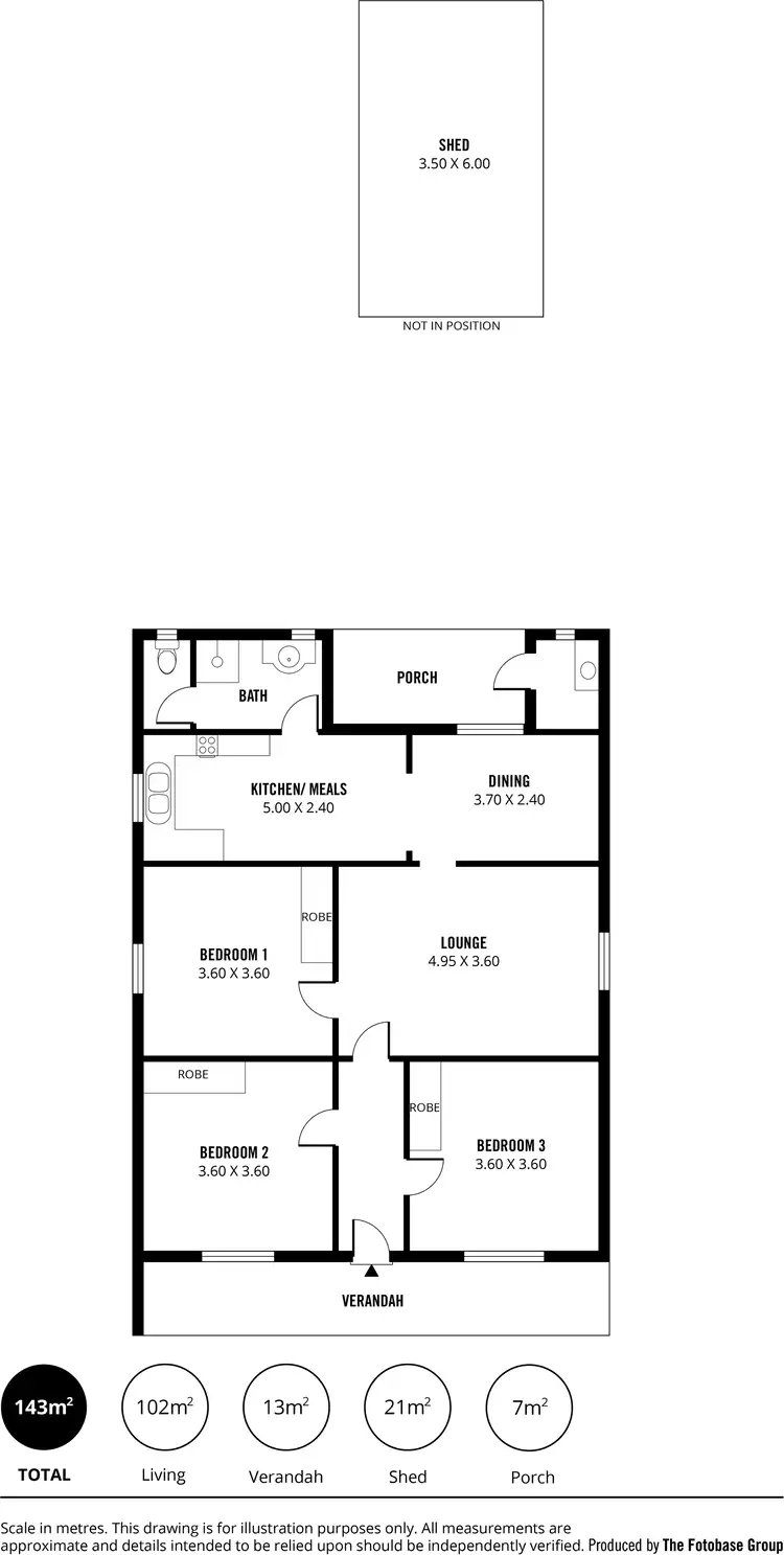Floorplan of Homely house listing, 16 Hanson Street, Semaphore SA 5019