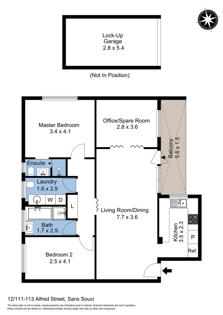 Floorplan of Homely unit listing, 12/111-113 Alfred Street, Sans Souci NSW 2219