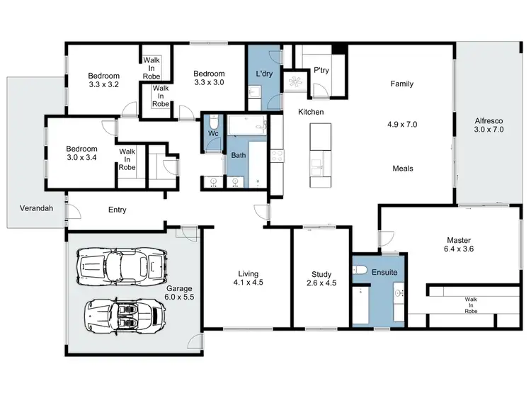Floorplan of Homely house listing, 47 Weir Street, Euroa VIC 3666