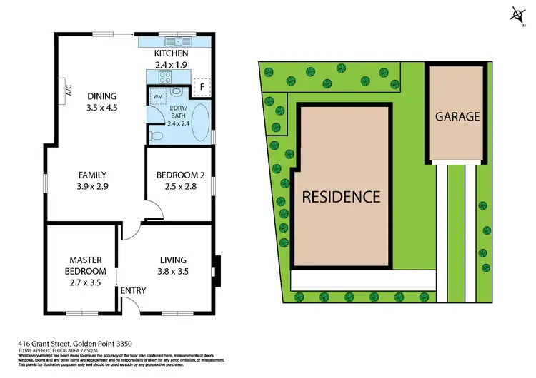 Floorplan of Homely house listing, 416 Grant Street, Golden Point VIC 3350