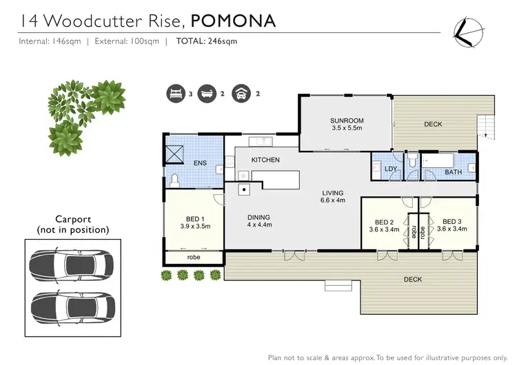 Floorplan of Homely house listing, 14 Woodcutter Rise, Pomona QLD 4568