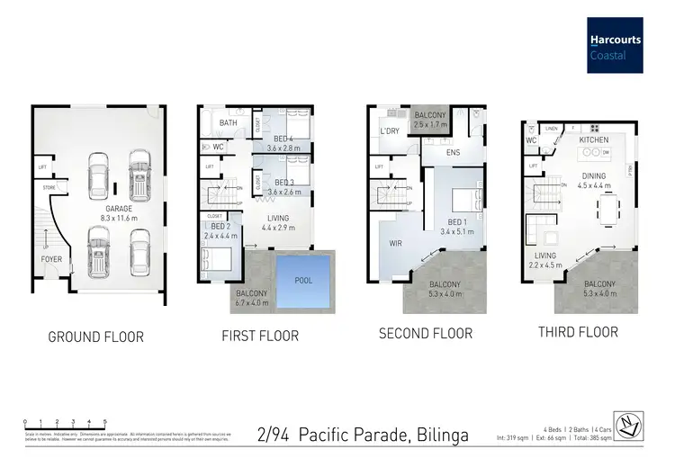 Floorplan of Homely apartment listing, 2/94 Pacific Parade, Bilinga QLD 4225