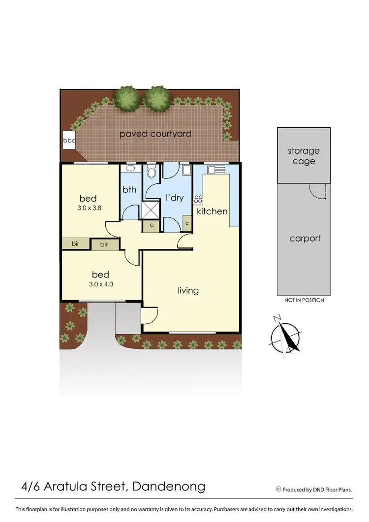 Floorplan of Homely unit listing, 4/6 Aratula Street, Dandenong VIC 3175