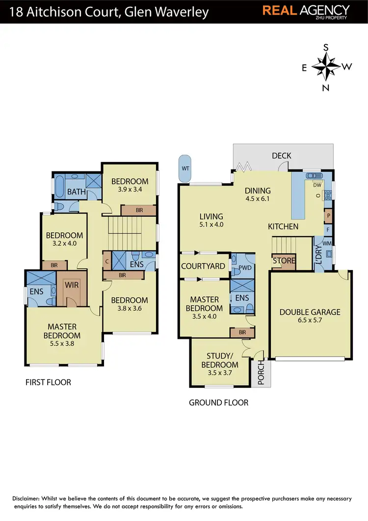 Floorplan of Homely townhouse listing, 18 Aitchison Court, Glen Waverley VIC 3150