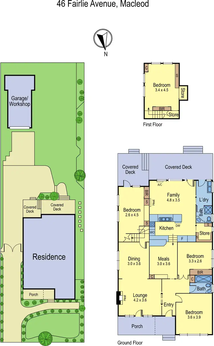 Floorplan of Homely house listing, 46 Fairlie Avenue, Macleod VIC 3085