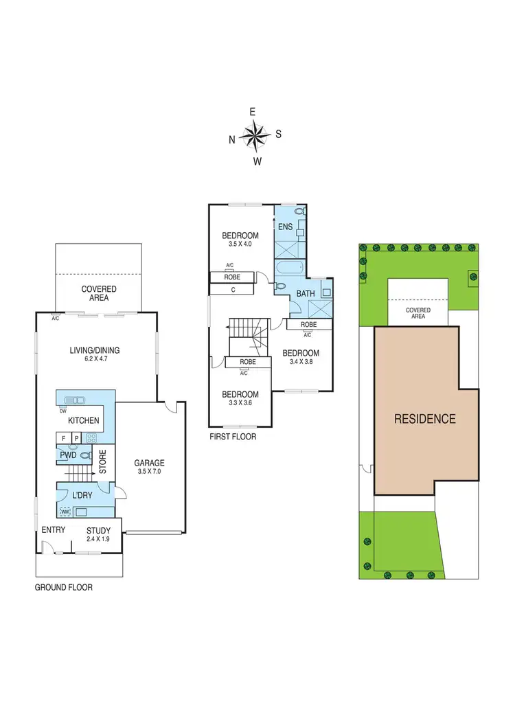 Floorplan of Homely townhouse listing, 3/1-5 Royton Street, Burwood East VIC 3151