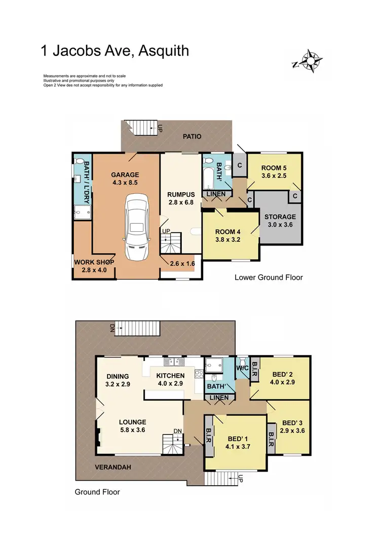 Floorplan of Homely house listing, 1 Jacobs Avenue, Asquith NSW 2077