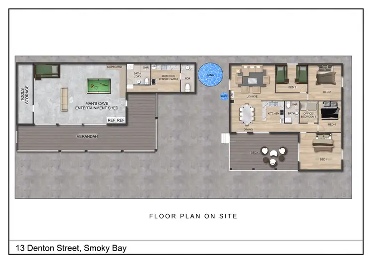 Floorplan of Homely house listing, 13 Denton Street, Smoky Bay SA 5680