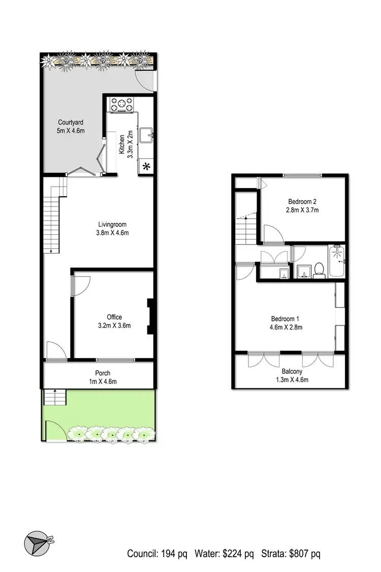 Floorplan of Homely terrace listing, 119 Pyrmont Street, Pyrmont NSW 2009