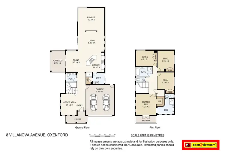 Floorplan of Homely house listing, 8 Villanova Avenue, Oxenford QLD 4210