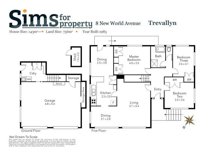 Floorplan of Homely house listing, 8 New World Avenue, Trevallyn TAS 7250
