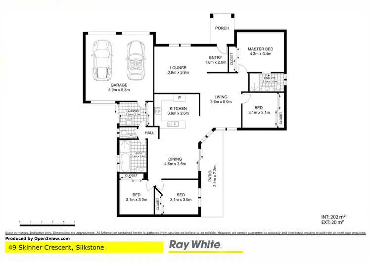 Floorplan of Homely house listing, 49 Skinner Crescent, Silkstone QLD 4304