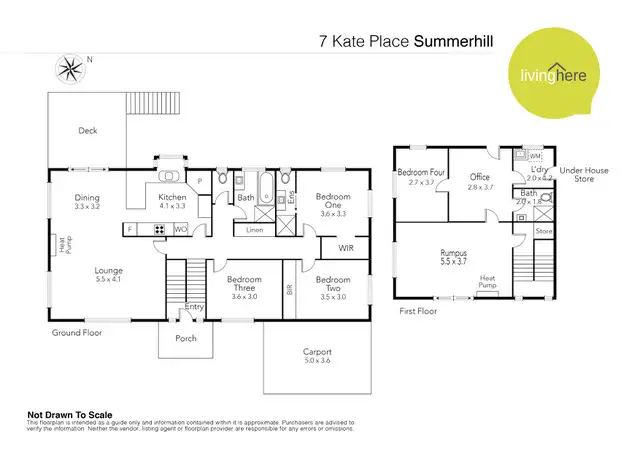 Floorplan of Homely house listing, 7 Kate Place, Summerhill TAS 7250