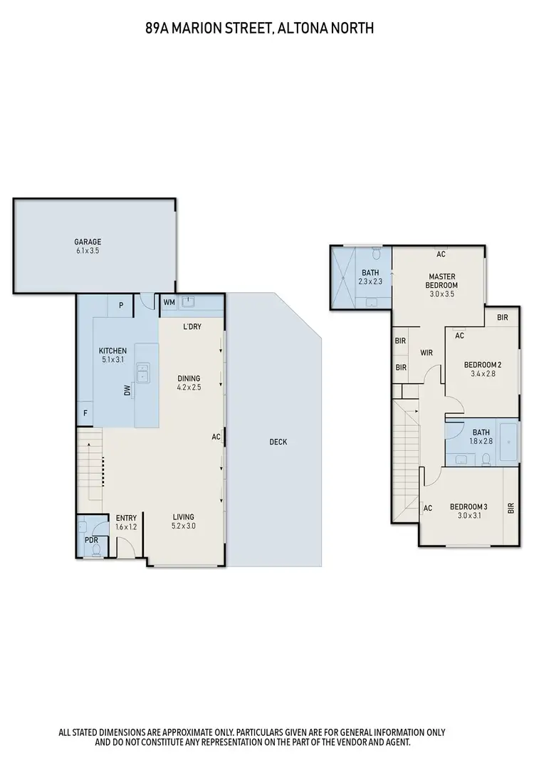 Floorplan of Homely townhouse listing, 89A Marion Street, Altona North VIC 3025